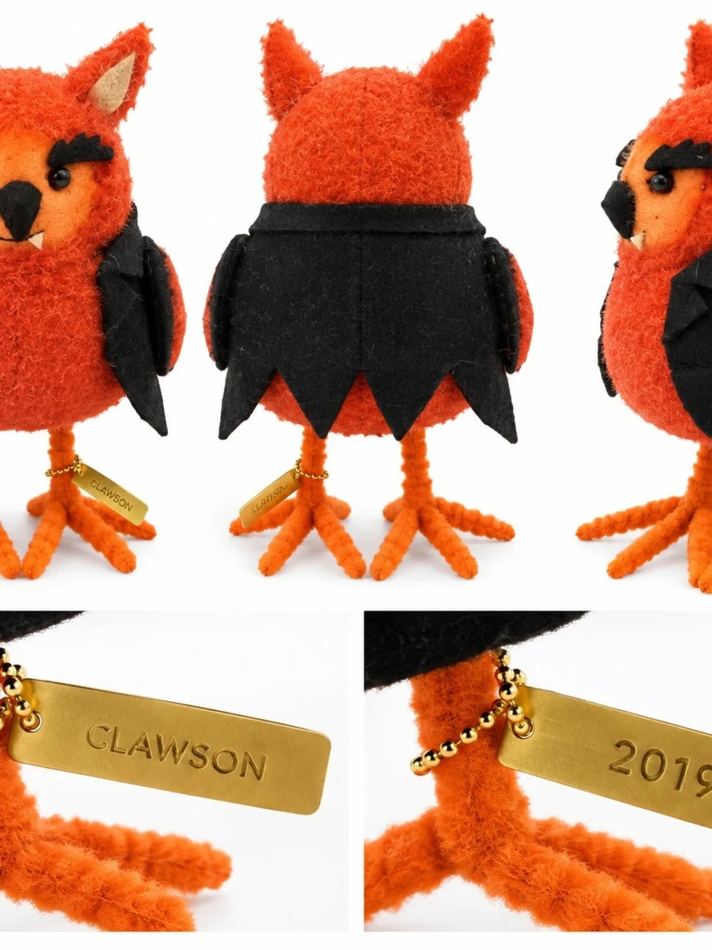 2019 Target Halloween Fabric Bird Clawson